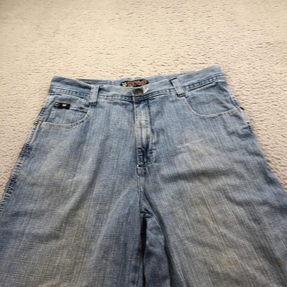 Stylo Shorts Mens 34 Blue Denim Bermuda Relaxed Fit 12 Inseam Casual Long Summer